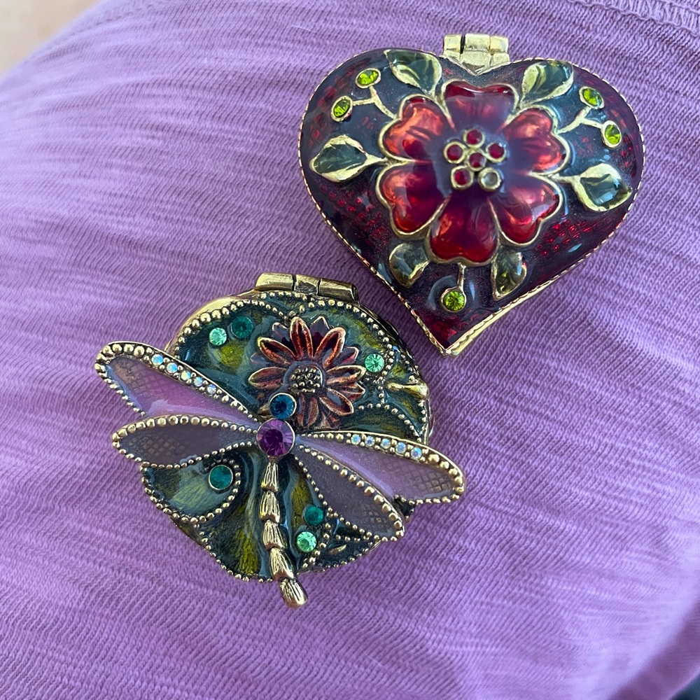 Monet Pill Boxes - Vintage!